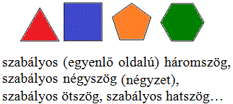 szabályos sokszögek